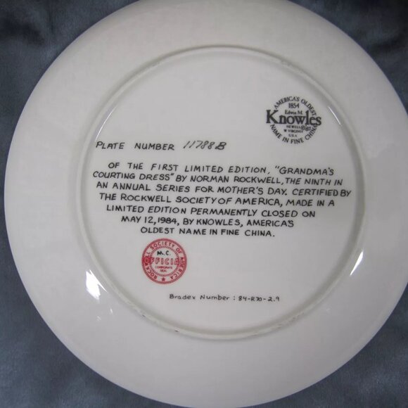 Limited Edition Knowles Norman Rockwell Mothers Day Plates Set of 8 1979-1986-SU - Picture 12 of 16